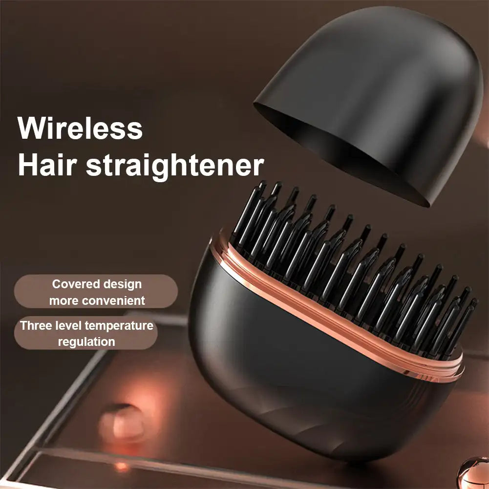 Portable Hair Straightening Comb Wireless