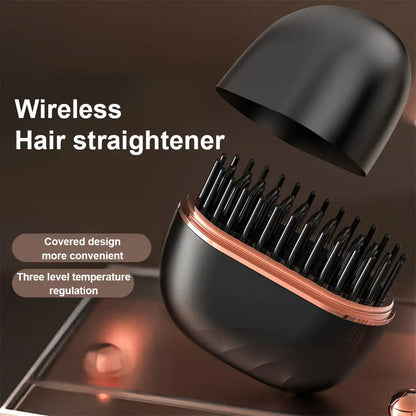 Portable Hair Straightening Comb Wireless