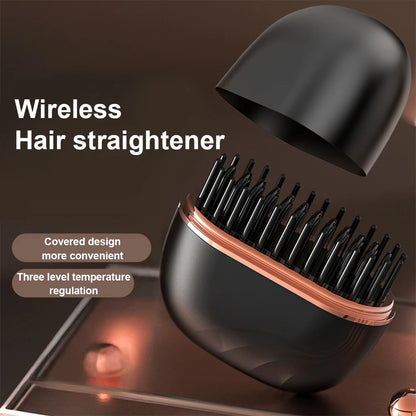 Portable Hair Straightening Comb Wireless
