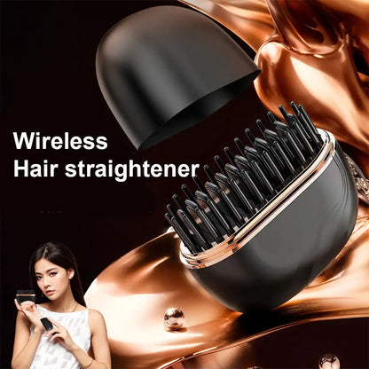 Portable Hair Straightening Comb Wireless
